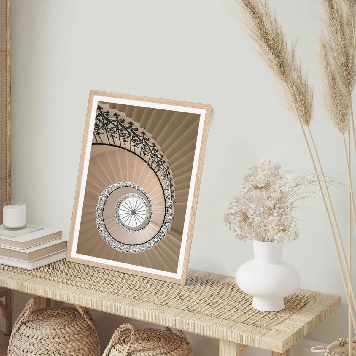 Pôster com moldura de carvalho claro - Dentro da casca - 40x50 cm