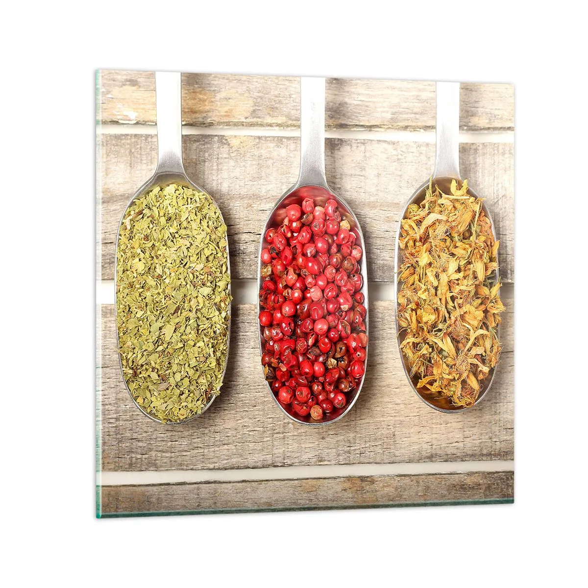 Quadro em vidro - Magia da cozinha - 70x70 cm