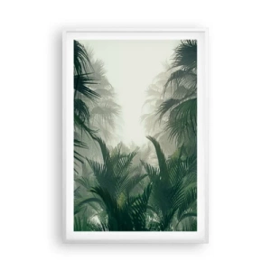 Pôster em moldura branca - Mistério tropical - 61x91 cm