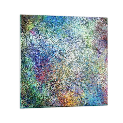 Quadro em vidro - Não é assim tão simples - 70x70 cm
