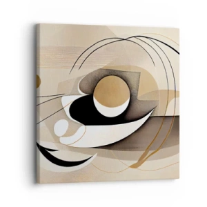 Quadro em tela - Composição: a essência da palavra - 30x30 cm