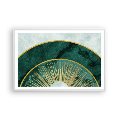 Pôster em moldura branca - Outro sistema solar - 91x61 cm