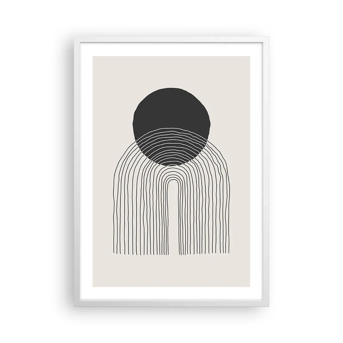 Pôster em moldura branca - Tremores e confiança - 50x70 cm