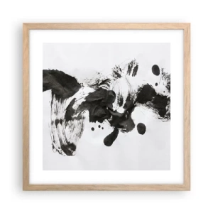 Pôster com moldura de carvalho claro - Existe um método para a loucura? - 40x40 cm