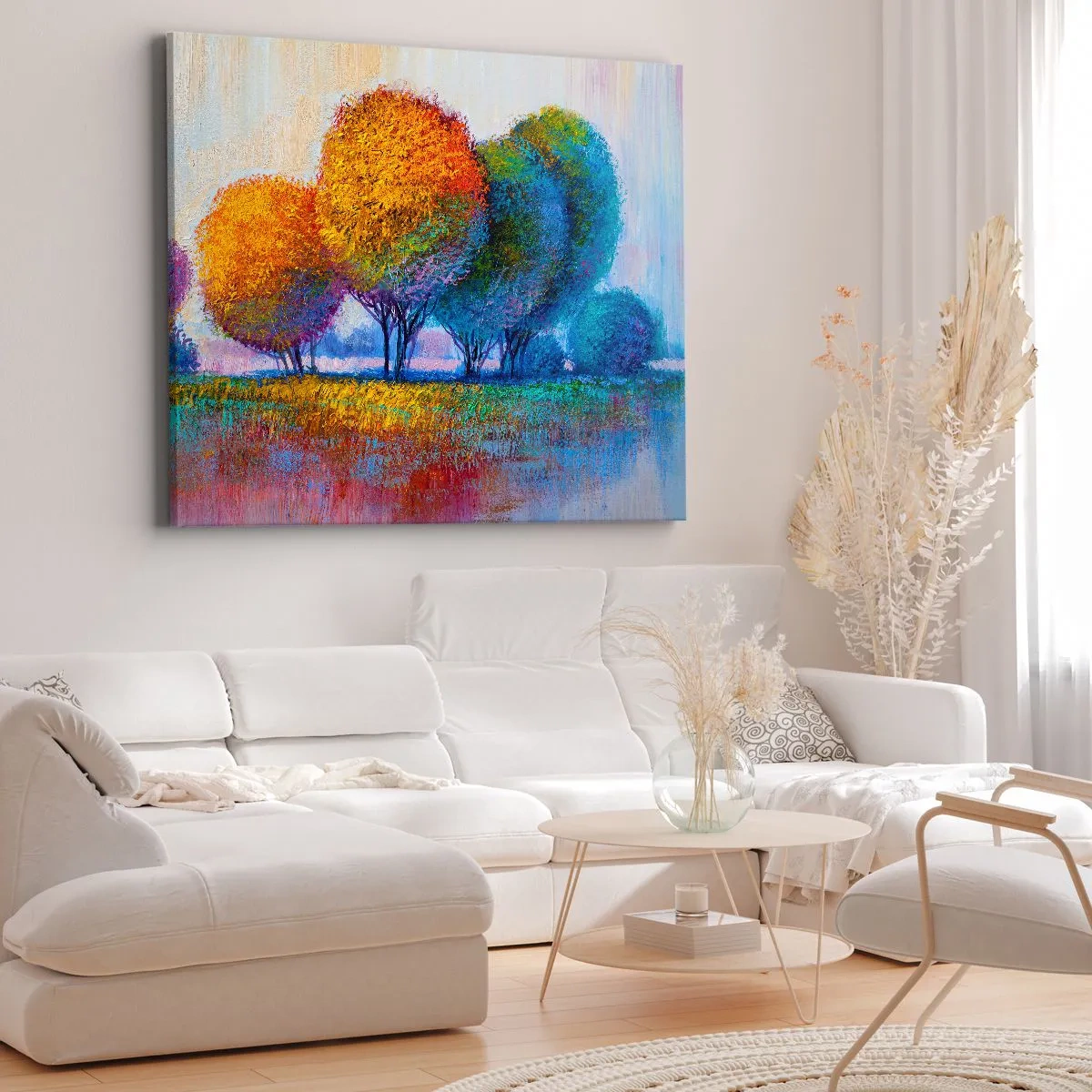 Quadro em tela - Um amontoado de cores lascivas - 100x70 cm