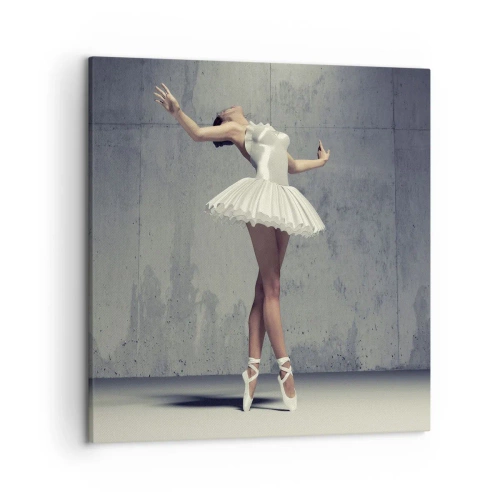 Quadro em tela - Leve como um pássaro - 50x50 cm