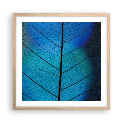 Pôster com moldura de carvalho claro - Construção complexa - 50x50 cm