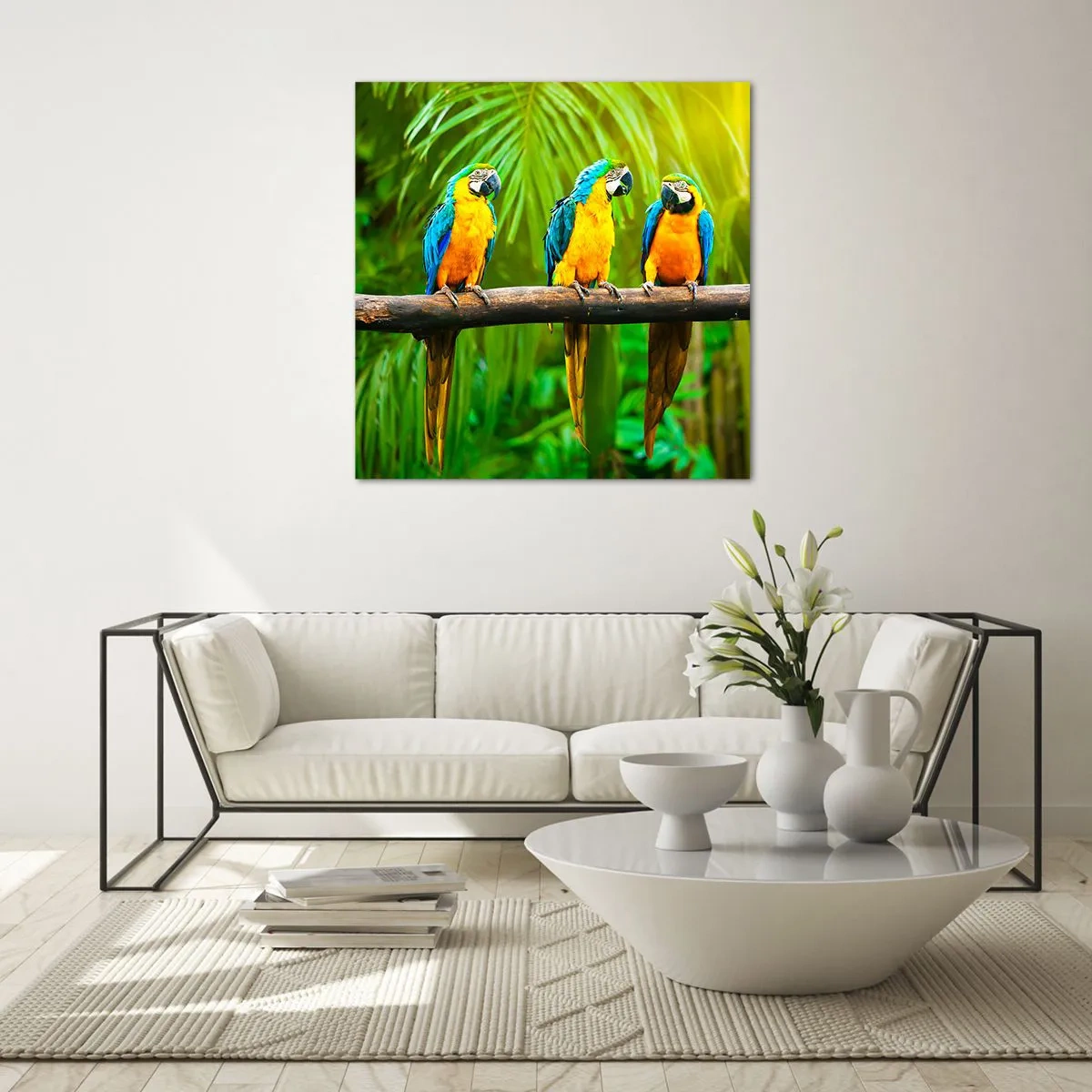 Quadro em vidro - E ouviste dizer que ela...? - 40x40 cm