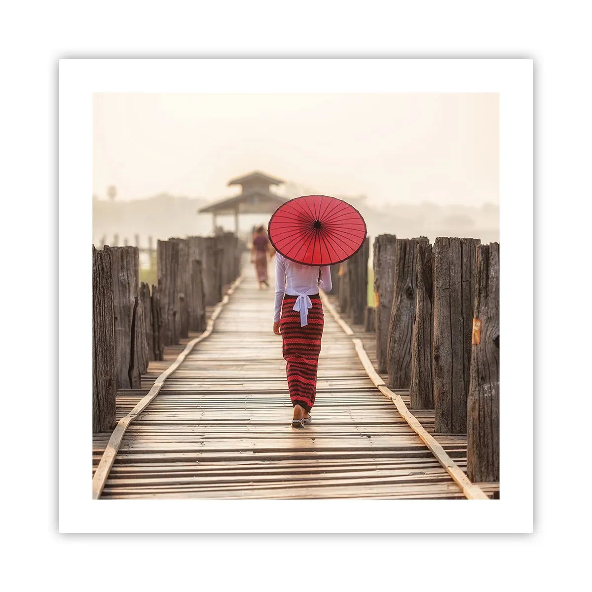 Pôster - Na ponte velha - 50x50 cm