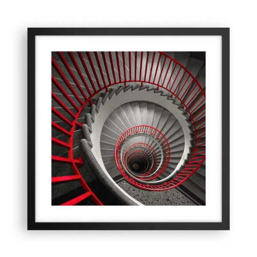 Pôster com moldura preta - Diversão de arquitetura - 40x40 cm