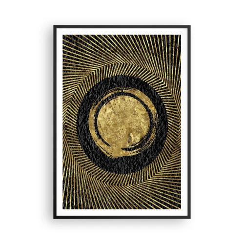 Pôster com moldura preta - Composição glamourosa - 70x100 cm