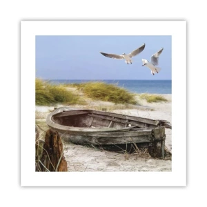 Pôster - Banhado pelo vento - 40x40 cm