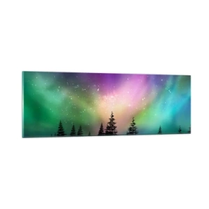 Quadro em vidro - Magia branca - 90x30 cm