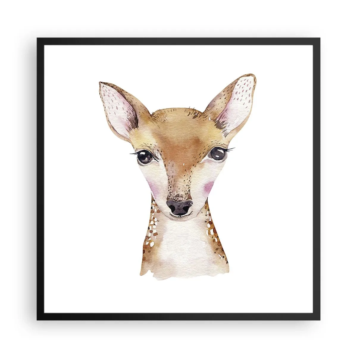 Pôster com moldura preta - A Natureza da Inocência - 60x60 cm