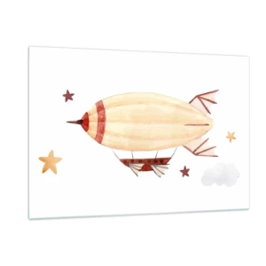 Quadro em vidro - Dirigível - 120x80 cm