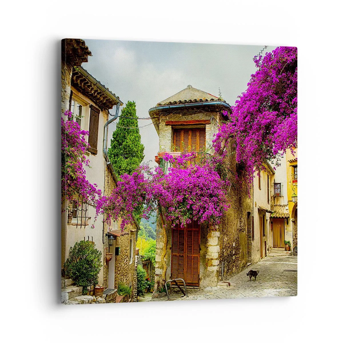 Quadro em tela - Sob um dossel de flores - 40x40 cm