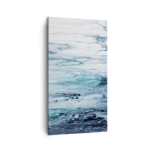 Quadro em tela - Estalactites em azul - 45x80 cm