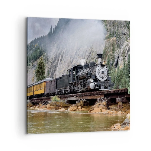 Quadro em tela - Para onde? Onde? - 60x60 cm