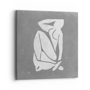 Quadro em tela - Nos pensamentos - 30x30 cm