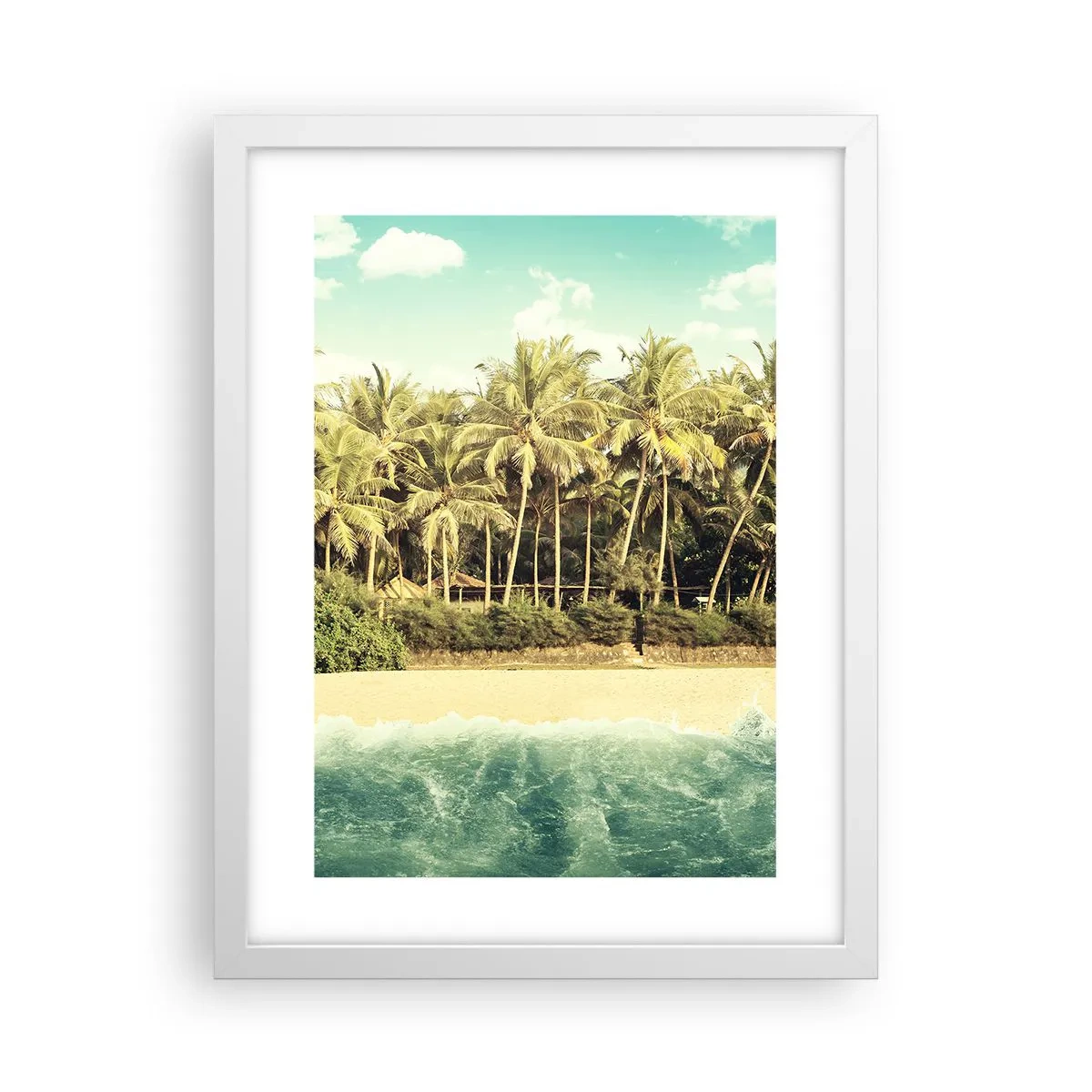 Pôster em moldura branca - Ou talvez aqui? - 30x40 cm