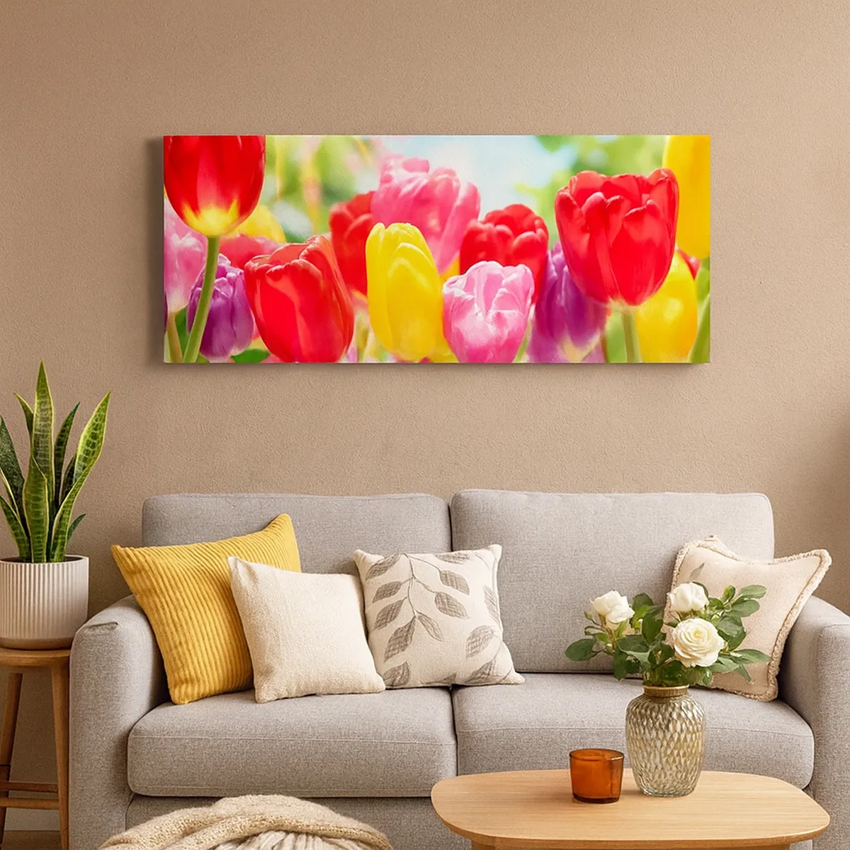 Quadro em tela - Somos nós, as cores de maio! - 30x30 cm