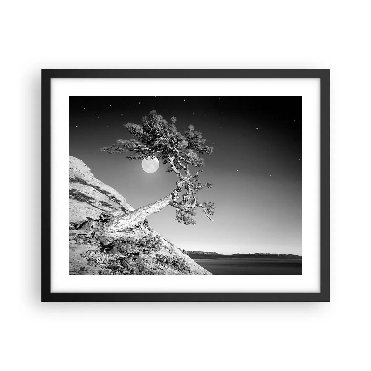 Pôster com moldura preta - Guerreira vitoriosa - 50x40 cm