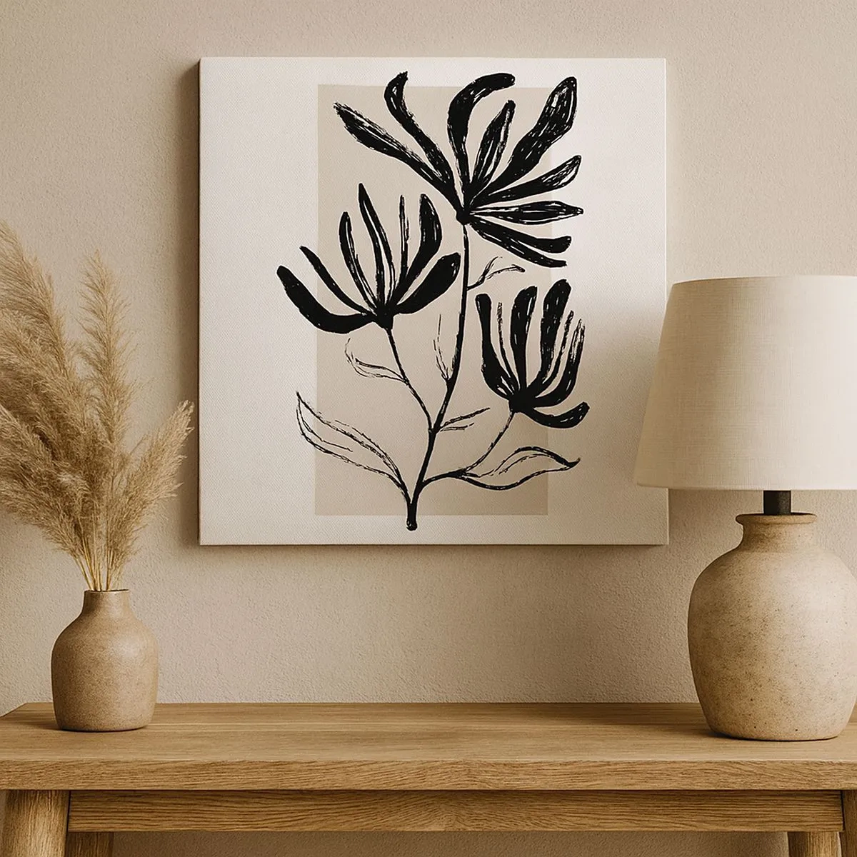 Quadro em tela - Esboço para o herbário - 30x30 cm