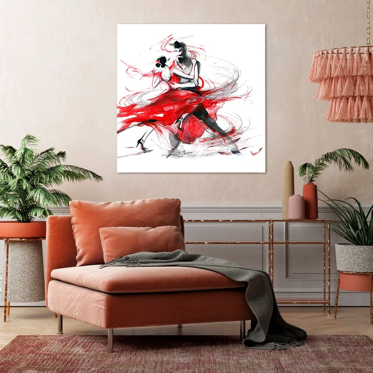 Quadro em tela - Tango - o ritmo da paixão - 30x30 cm