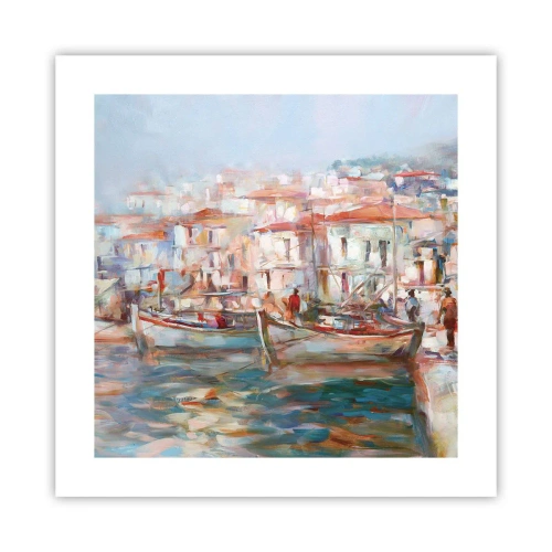 Pôster - Férias em pastel - 40x40 cm