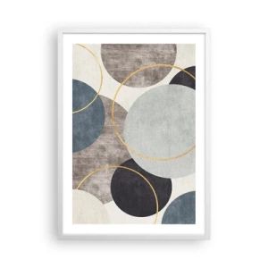 Pôster em moldura branca - Roda por roda - 50x70 cm