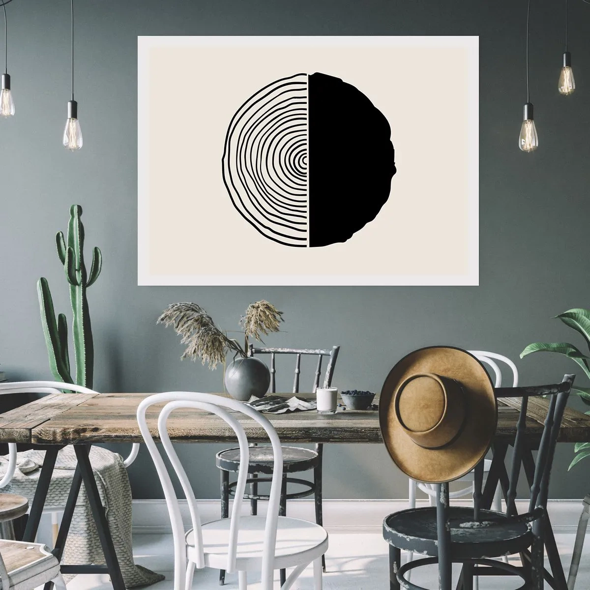 Pôster - Meio a meio - 100x70 cm