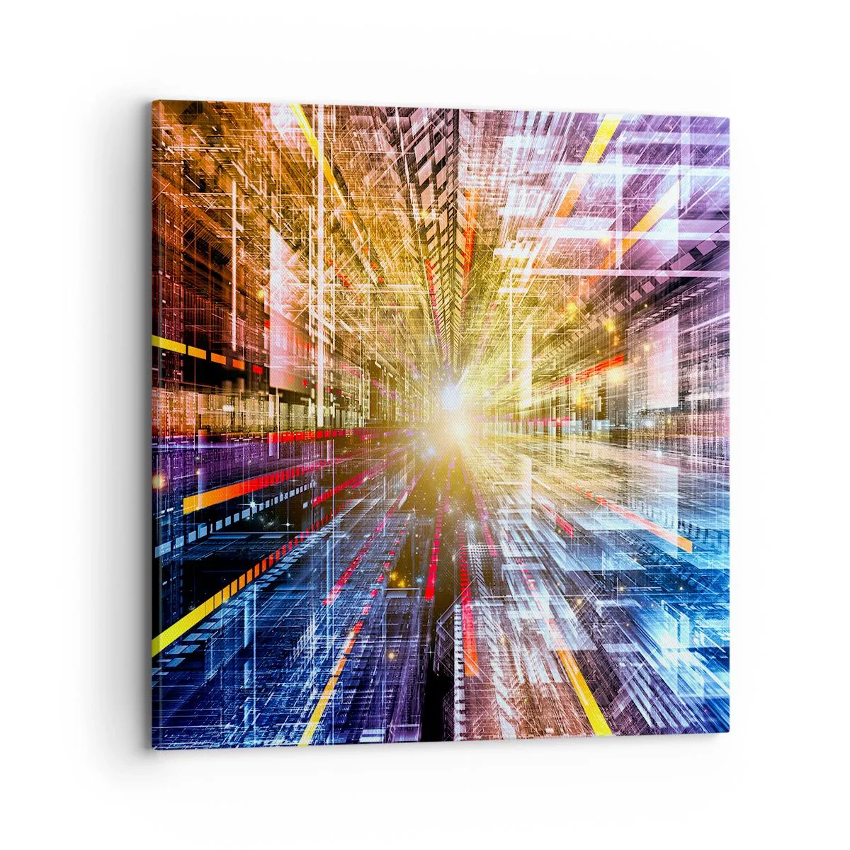 Quadro em tela - Corredor de luz - 70x70 cm