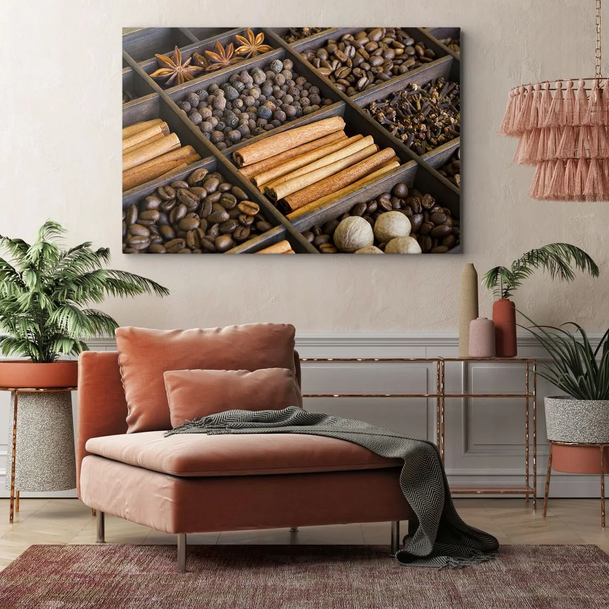 Quadro em tela - Um tesouro de aromas - 100x70 cm