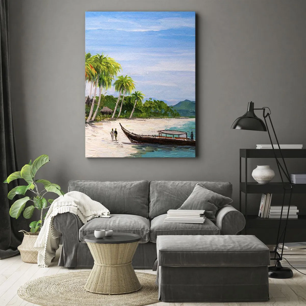 Quadro em tela - Um sonho exótico - 70x100 cm