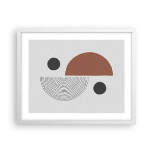Pôster em moldura branca - Perfeição das rodas - 50x40 cm