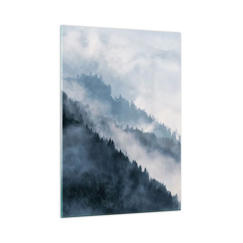 Quadro em vidro - Misticismo das montanhas - 50x70 cm