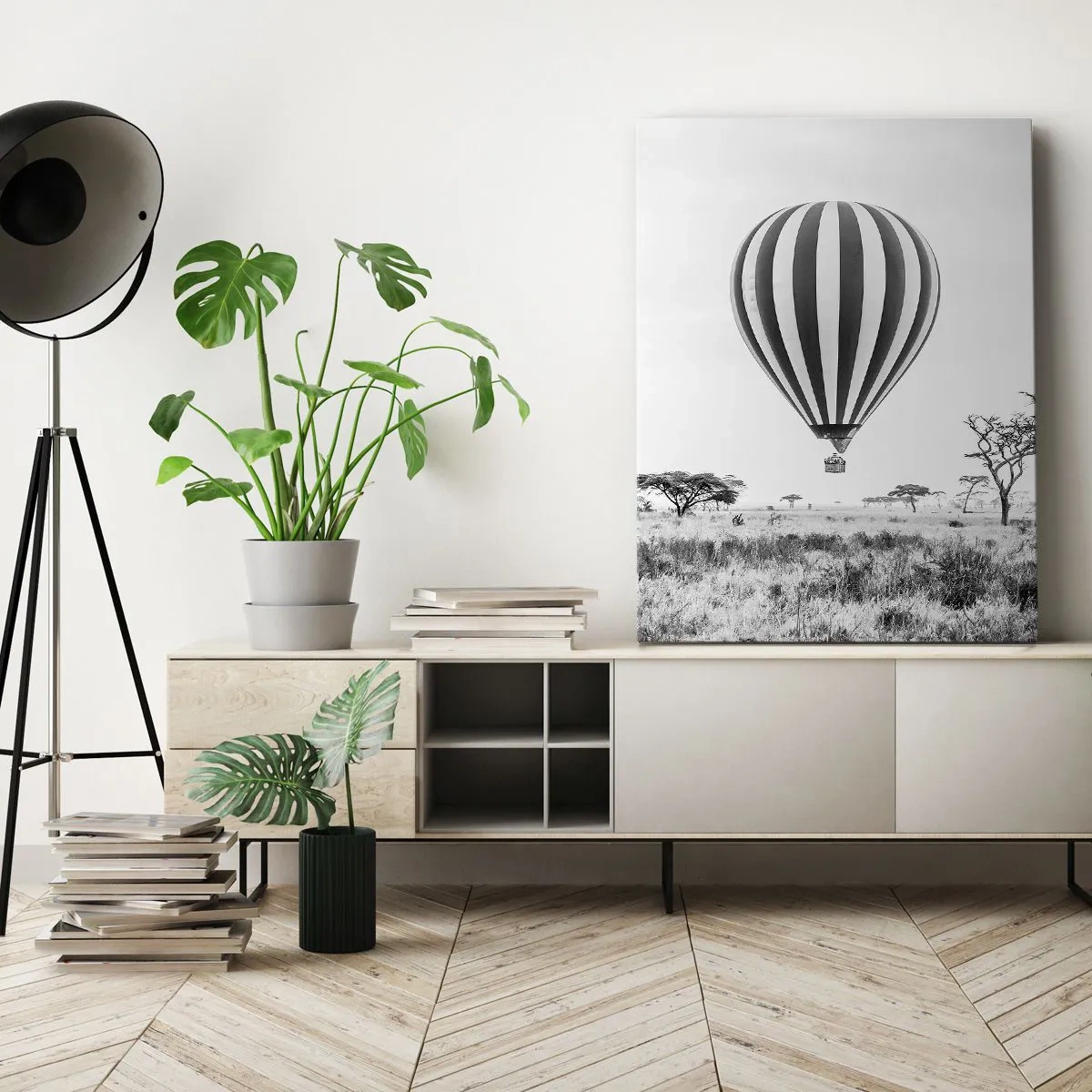 Quadro em tela - Sobre a savana - 70x100 cm