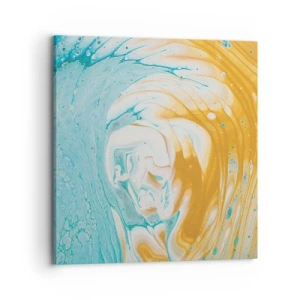 Quadro em tela - Vórtice em pastel - 70x70 cm