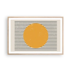 Pôster com moldura de carvalho claro - O poder da simplicidade - 91x61 cm