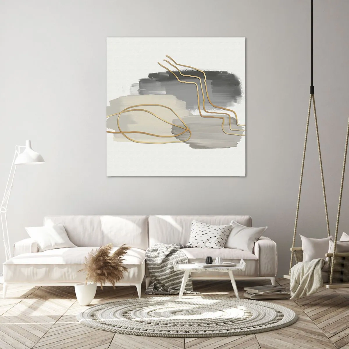 Quadro em tela - Duração e movimento - 60x60 cm