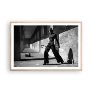Pôster com moldura de carvalho claro - Elegância urbana - 91x61 cm