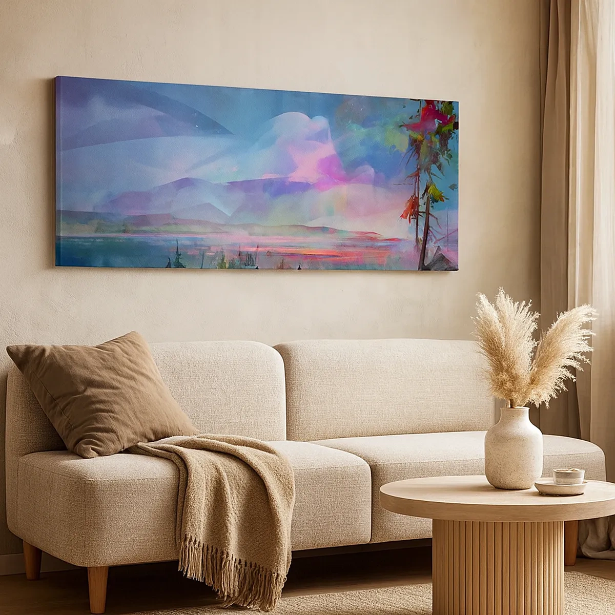 Quadro em tela - Sob um céu benevolente - 30x30 cm