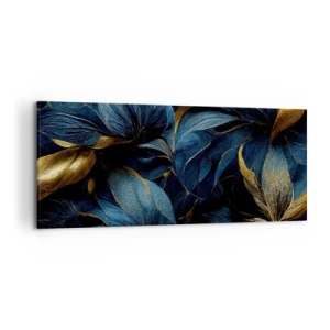 Quadro em tela - Forrado com ouro - 120x50 cm