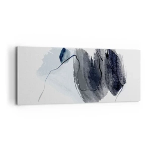 Quadro em tela - Intensidade e movimento - 100x40 cm