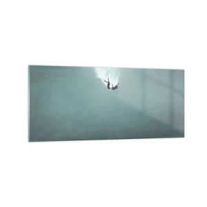 Quadro em vidro - Nos braços do oceano - 120x50 cm