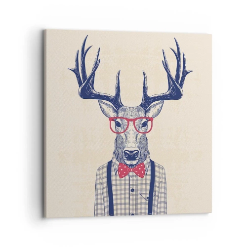 Quadro em tela - Extravagância engraçada - 70x70 cm