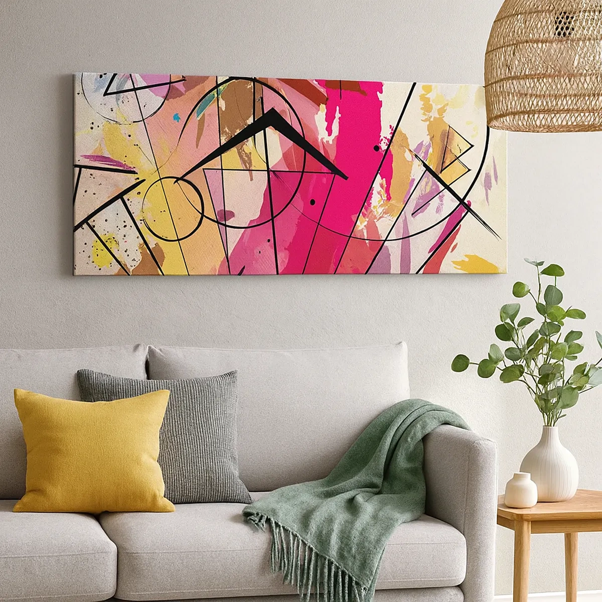 Quadro em tela - Explosão - 30x30 cm