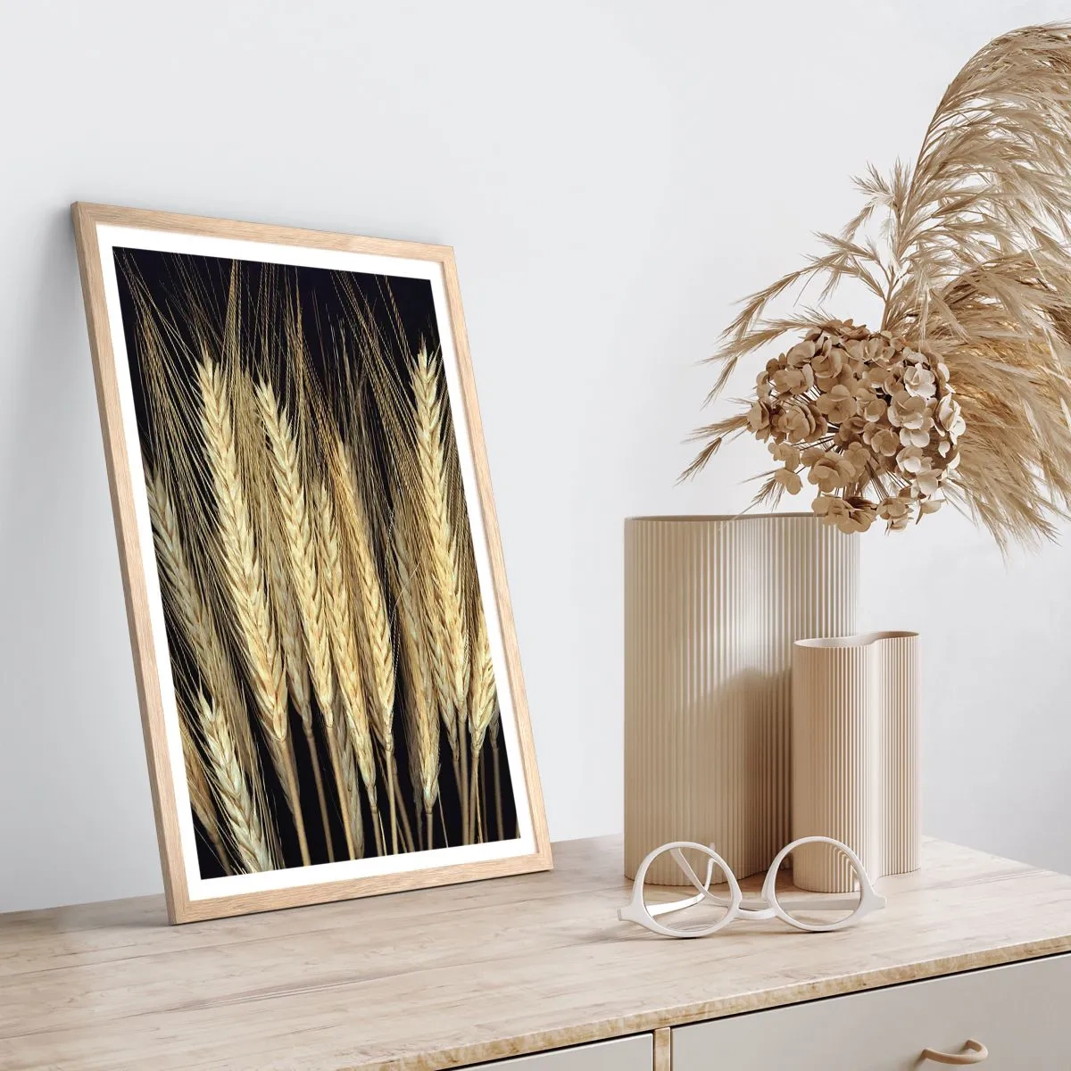 Pôster com moldura de carvalho claro - Magia rústica - 61x91 cm