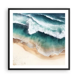 Pôster com moldura preta - O eterno encontro - 60x60 cm