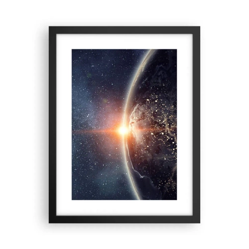 Pôster com moldura preta - Numa nova perspetiva - 30x40 cm